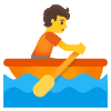 Person Rowing Boat Element from Noto Emojis Set