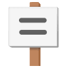 Placard Element from Noto Emojis Set