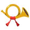 Postal Horn Element from Noto Emojis Set