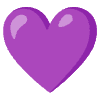 Purple Heart Element from Noto Emojis Set