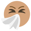 Sneezing Emoji Element from EmojiTwo Colors Set