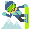 Snowboarder Element from EmojiTwo Colors Set