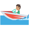 Speedy Boat Ride Element from EmojiTwo Colors Set