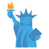 Statue Of Liberty Element from EmojiTwo Colors Set