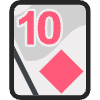 Ten Of Diamonds Element from EmojiTwo Colors Set