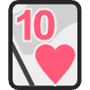 Ten Of Hearts Element from EmojiTwo Colors Set