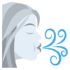 Wind Face Element from EmojiTwo Colors Set