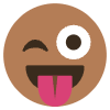Winkingfacewithtongueout Element from EmojiTwo Colors Set