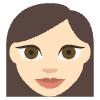 Woman Light Skin Tone Element from EmojiTwo Colors Set