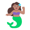 Woman Merpeople Flat Medium Element from Fluent Emoji Flat Set