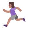 Woman Running Flat Medium Element from Fluent Emoji Flat Set