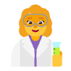 Woman Scientist Flat Default Emoji from Fluent Emoji Flat Set | Free Download as SVG Vector and Transparent PNG | Streamline emojis