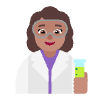 Woman Scientist Flat Medium Emoji from Fluent Emoji Flat Set | Free Download as SVG Vector and Transparent PNG | Streamline emojis