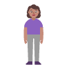 Woman Standing Flat Medium Element from Fluent Emoji Flat Set
