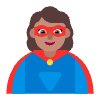 Woman Superhero Flat Medium Element from Fluent Emoji Flat Set