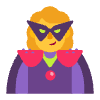 Woman Supervillain Flat Default Element from Fluent Emoji Flat Set