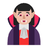 Woman Vampire Flat Medium Light Element from Fluent Emoji Flat Set