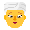 Woman Wearing Turban Flat Default Element from Fluent Emoji Flat Set