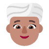 Woman Wearing Turban Flat Medium Element from Fluent Emoji Flat Set