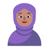 Woman With Headscarf Flat Medium Element from Fluent Emoji Flat Set