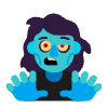 Woman Zombie Flat Element from Fluent Emoji Flat Set