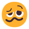 Woozy Face Flat Emoji from Fluent Emoji Flat Set | Free Download as SVG Vector and Transparent PNG | Streamline emojis