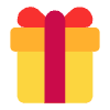 Wrapped Gift Flat Emoji from Fluent Emoji Flat Set | Free Download as SVG Vector and Transparent PNG | Streamline emojis