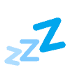 Zzz Flat Emoji from Fluent Emoji Flat Set | Free Download as SVG Vector and Transparent PNG | Streamline emojis