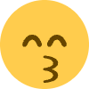 Kissing Face With Smiling Eyes Element from Twemoji Emoji Set