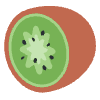 Kiwi Fruit Element from Twemoji Emoji Set