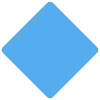 Large Blue Diamond Element from Twemoji Emoji Set