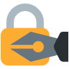 Locked With Pen Element from Twemoji Emoji Set
