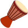 Long Drum Element from Twemoji Emoji Set