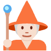 Mage Light Skin Tone Element from Twemoji Emoji Set