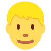 Man Blond Hair Emoji from Twemoji Set | Free Download as SVG Vector and Transparent PNG | Streamline emojis