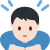 Man Bowing Light Skin Tone Element from Twemoji Emoji Set