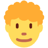 Man Curly Hair Emoji from Twemoji Set | Free Download as SVG Vector and Transparent PNG | Streamline emojis