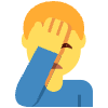 Man Facepalming Emoji from Twemoji Set | Free Download as SVG Vector and Transparent PNG | Streamline emojis