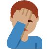 Man Facepalming Medium Skin Tone Element from Twemoji Emoji Set