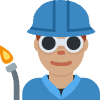 Man Factory Worker Medium Skin Tone Element from Twemoji Emoji Set