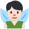 Man Fairy Light Skin Tone Element from Twemoji Emoji Set