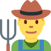 Man Farmer Emoji from Twemoji Set | Free Download as SVG Vector and Transparent PNG | Streamline emojis