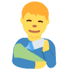 Man Feeding Baby Element from Twemoji Emoji Set