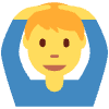Man Gesturing Ok Element from Twemoji Emoji Set
