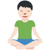Man In Lotus Position Light Skin Tone Element from Twemoji Emoji Set