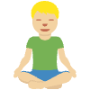 Man In Lotus Position Medium Light Skin Tone Element from Twemoji Emoji Set