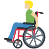 Man In Manual Wheelchair Medium Light Skin Tone Element from Twemoji Emoji Set