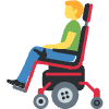 Man In Motorized Wheelchair Element from Twemoji Emoji Set