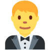 Man In Tuxedo Emoji from Twemoji Set | Free Download as SVG Vector and Transparent PNG | Streamline emojis