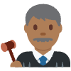Man Judge Medium Dark Skin Tone Element from Twemoji Emoji Set